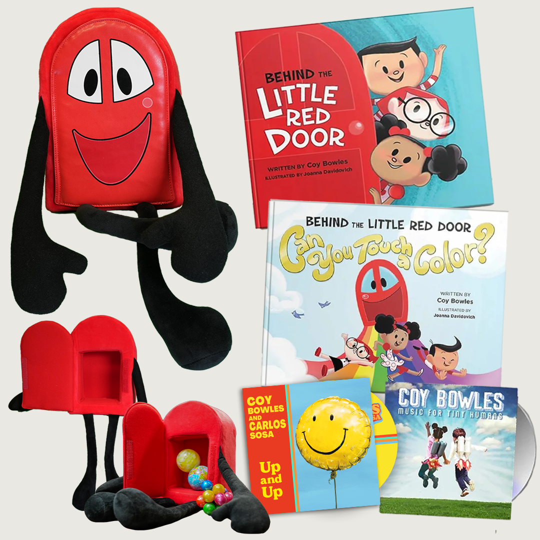 Little Red Door Toy, 2 Book and 2 CD Bundle