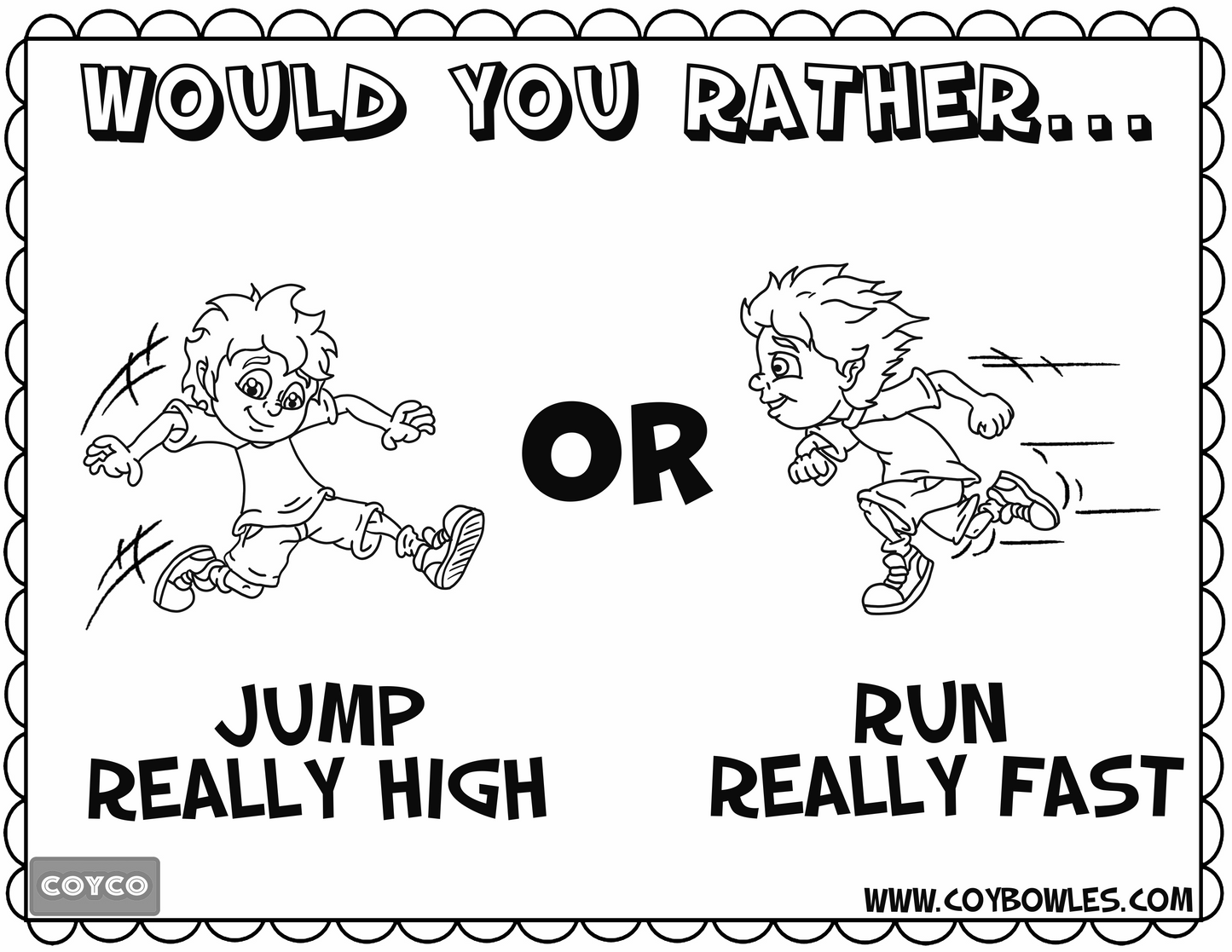 Will Powers "Would You Rather" Prompt & Color Set
